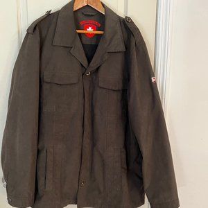 Wellensteyn Mens XXL Polyester-Viscose B/D Lined Water resistant Jacket. Olive